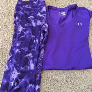 Underarmour top and bottoms